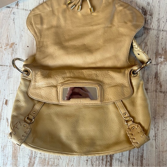 Cole Haan Collection Fold Over Pebbles Leather Purse   F06 - Picture 3 of 9